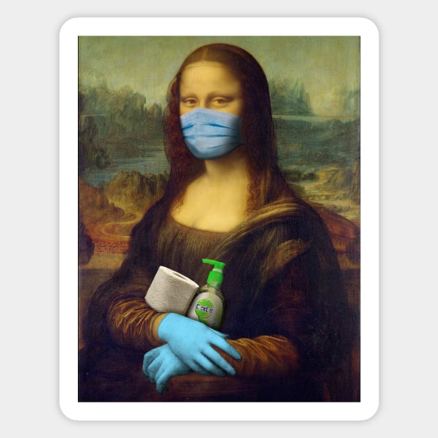 2020 Mona Lisa Sticker by Bomdesignz